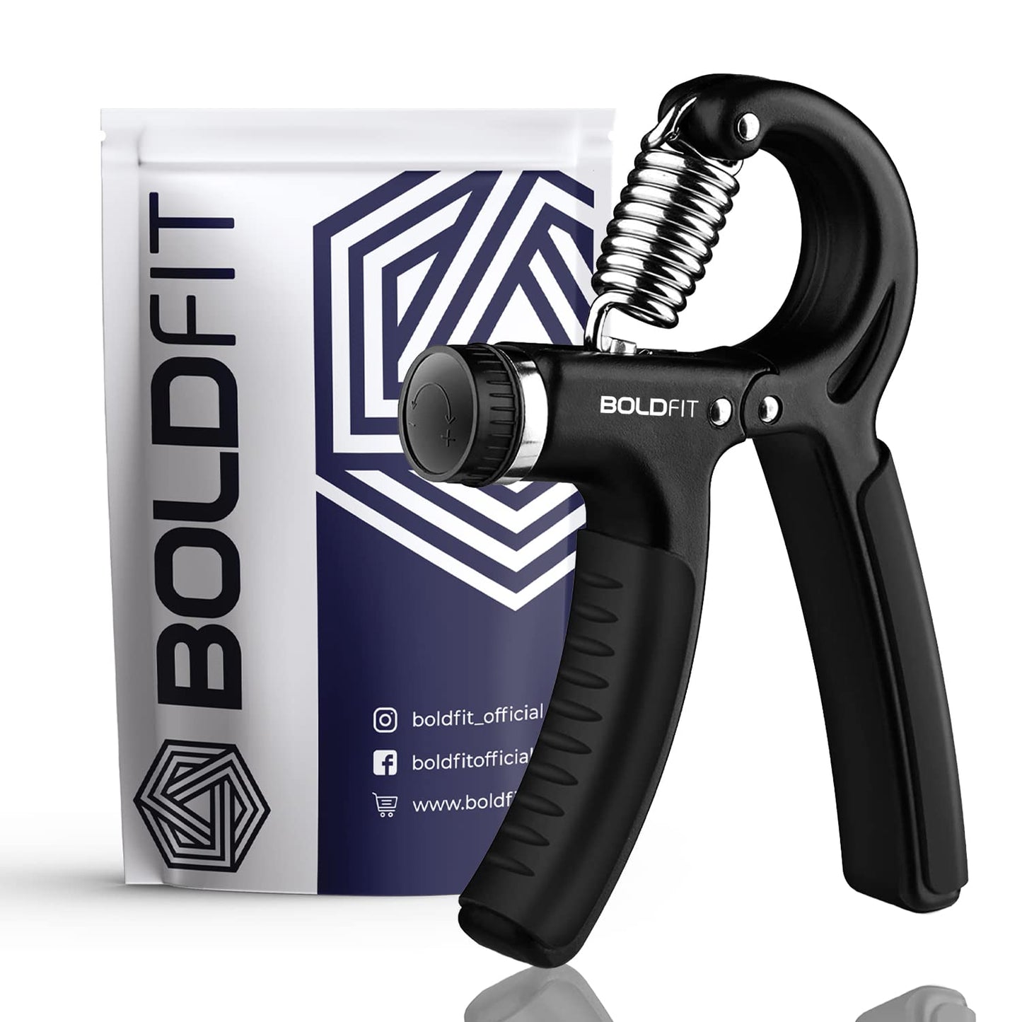 Boldfit Adjustable Hand Grip Strengthener, Plastic Hand Gripper for Men & Women for Gym Workout Hand Exercise Equipment to Use in Home for Forearm
