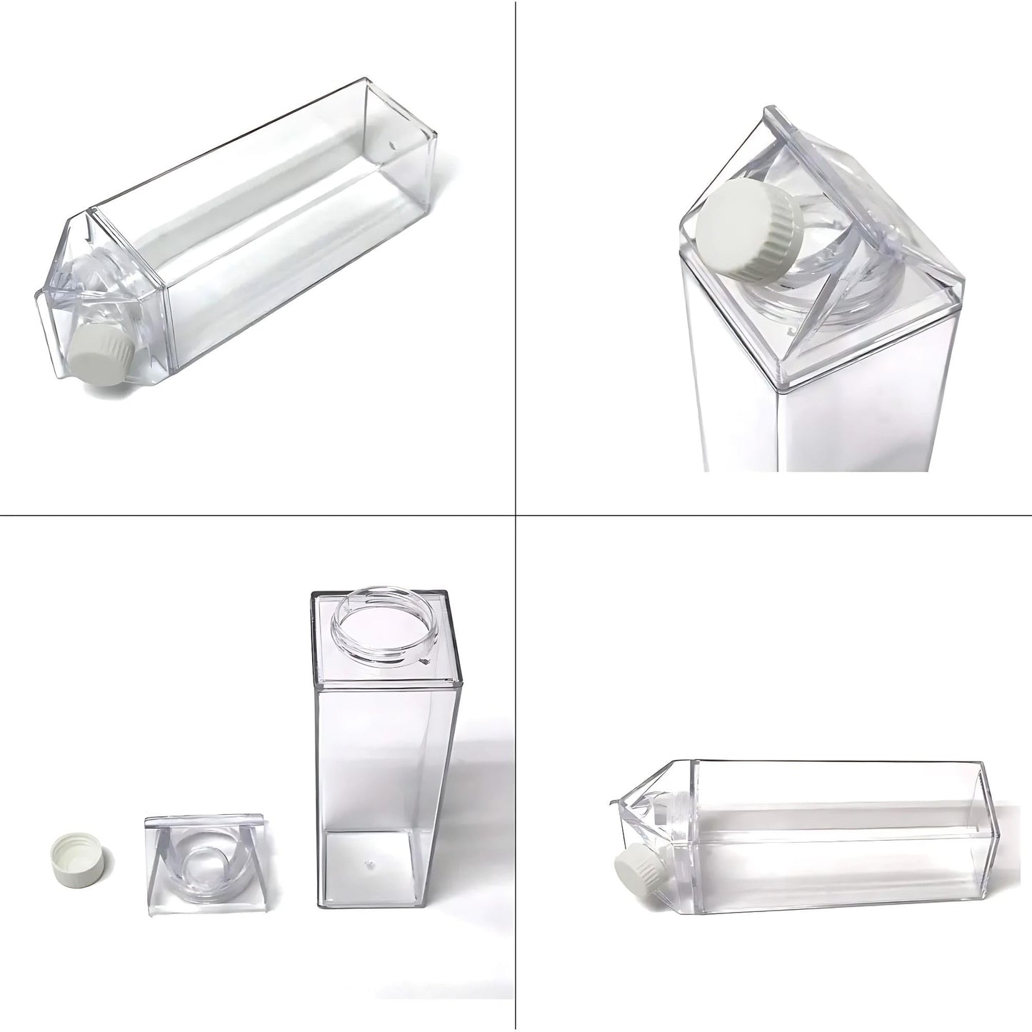Hian 500 ml Transparent Leakproof Bottle – Reusable & Portable Plastic Container for Water, Juice, Tea, Travel, Sports, Camping & Outdoor Adventures (500 ML, Pack of 1)