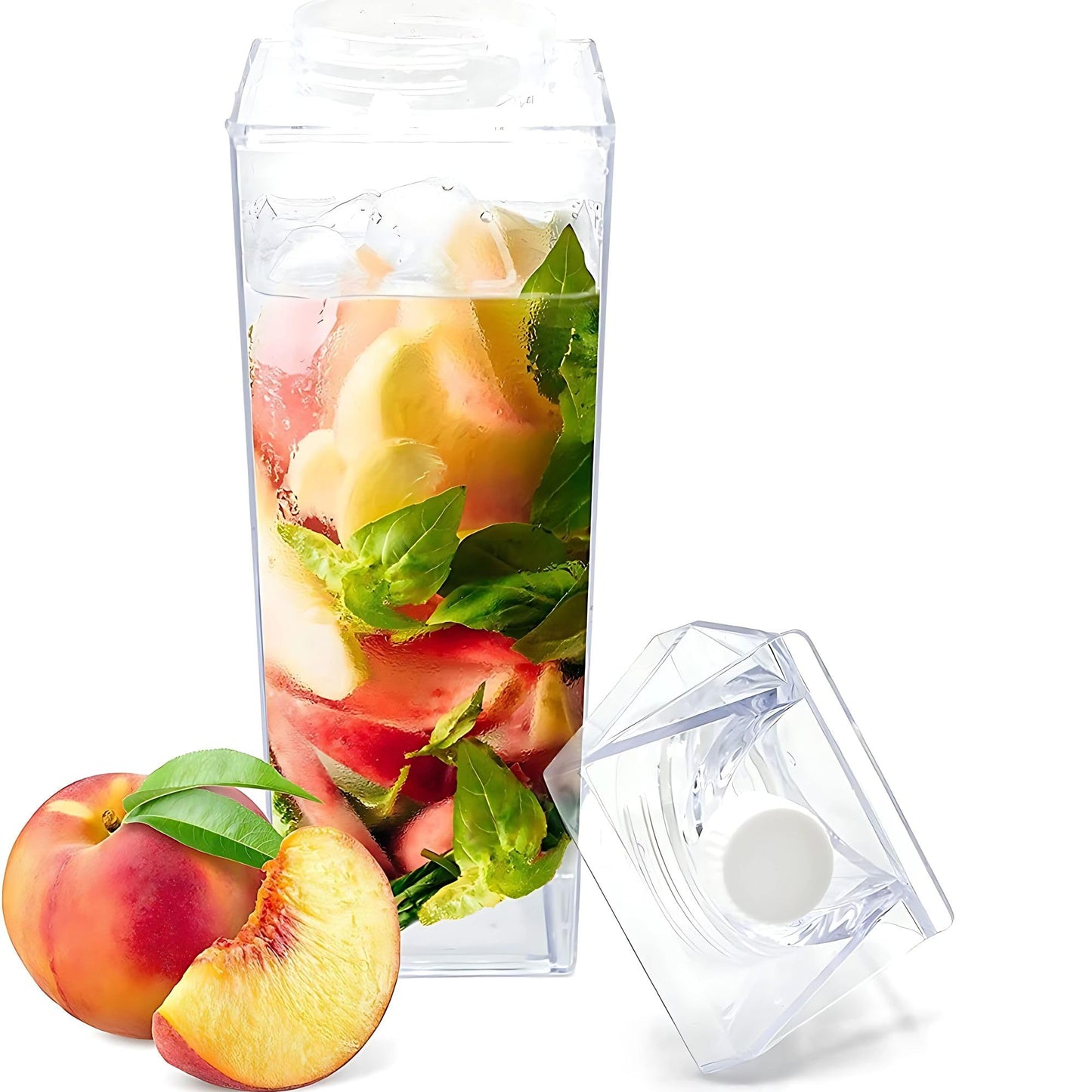Hian 500 ml Transparent Leakproof Bottle – Reusable & Portable Plastic Container for Water, Juice, Tea, Travel, Sports, Camping & Outdoor Adventures (500 ML, Pack of 1)