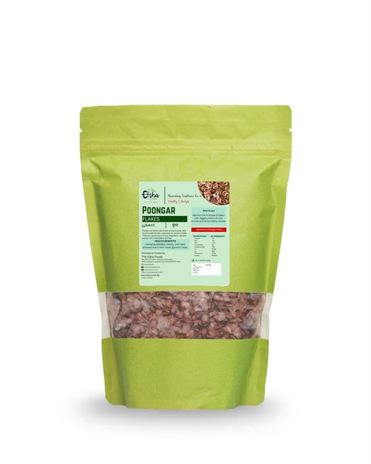 THE ESHA FOODS | Poongar Rice Flakes | Hand Pounded Rice | Traditional Red Rice | UnPolished Poongar Arisi Flakes (500 KG)