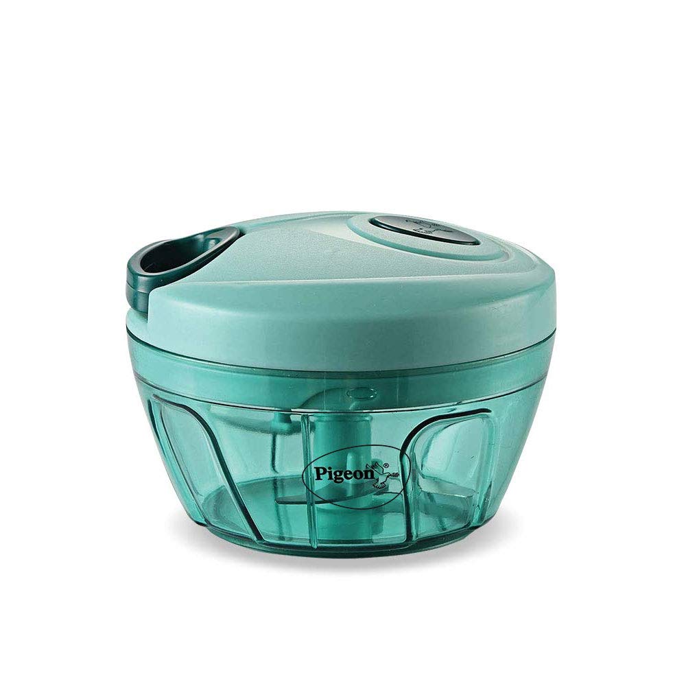 Pigeon Polypropylene Mini Handy and Compact Chopper with 3 Blades for Effortlessly Chopping Vegetables an