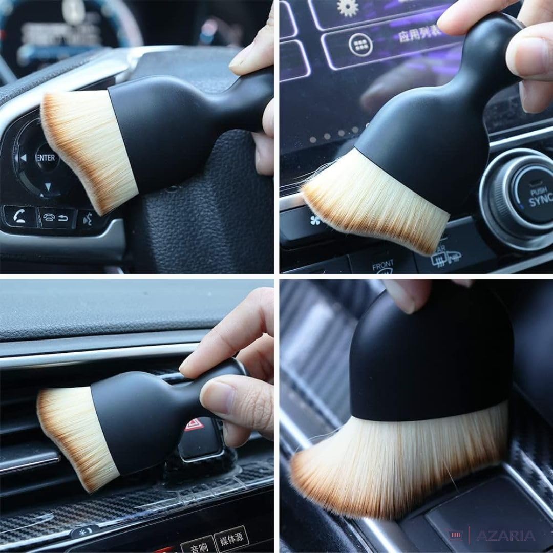 Azaria 5 PCS Microfiber Car Duster Kit - Interior & Exterior Car Cleaning Detailing Tool Scratch & Lint Free, Pollen Removing Extendable Long